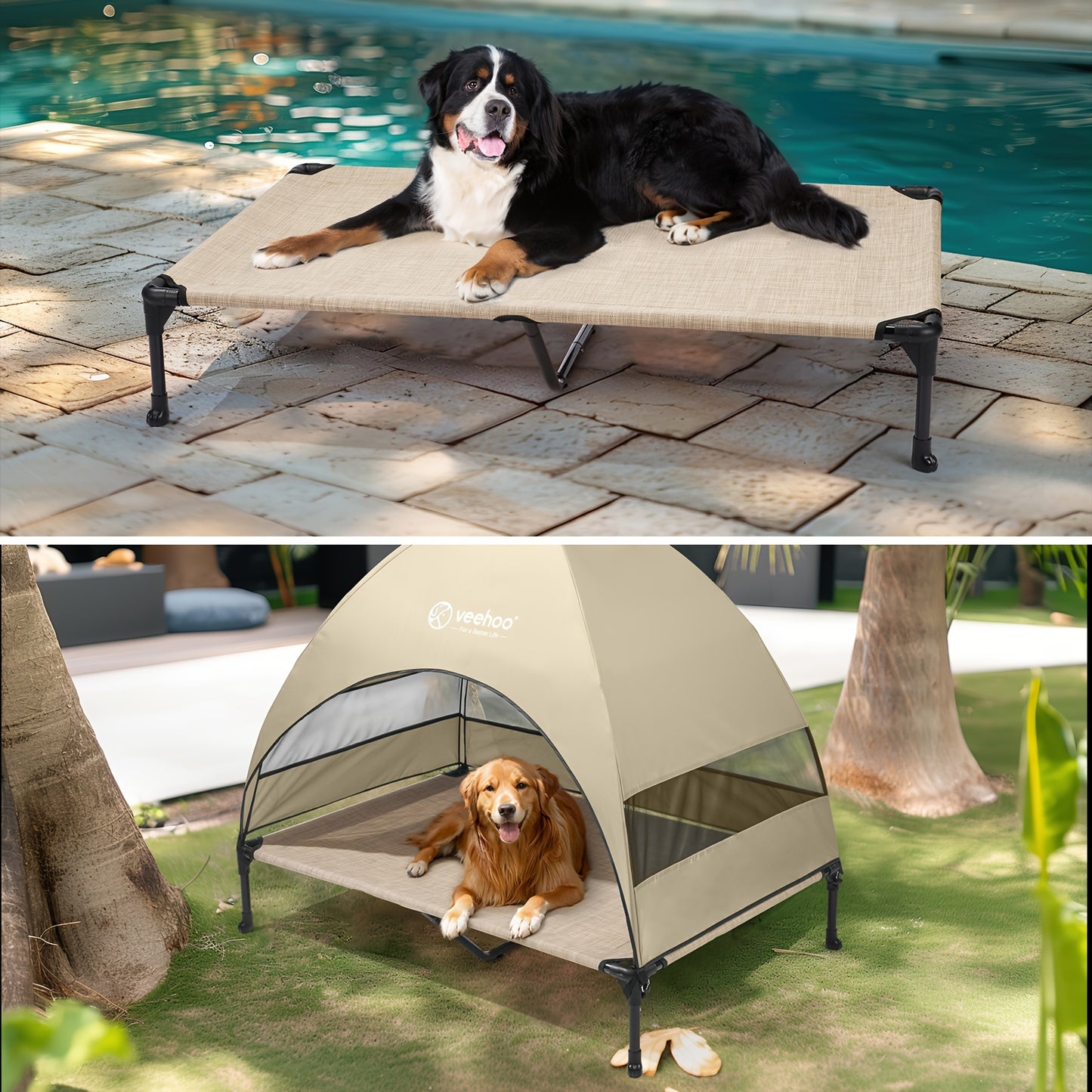 Outdoor Canopy Dog Bed