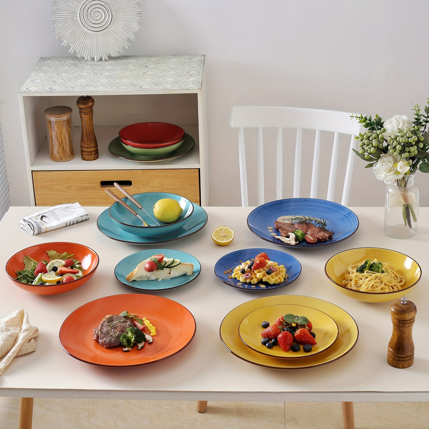 18-Piece Stoneware Dinnerware