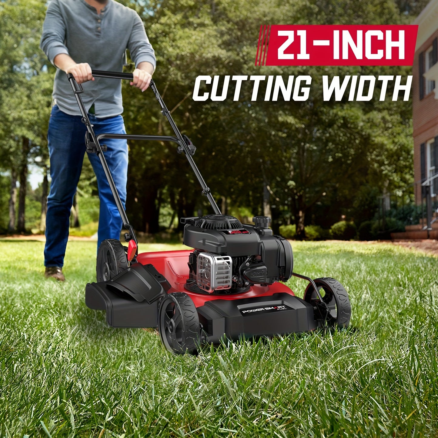 21-Inch Gas Lawn Mower