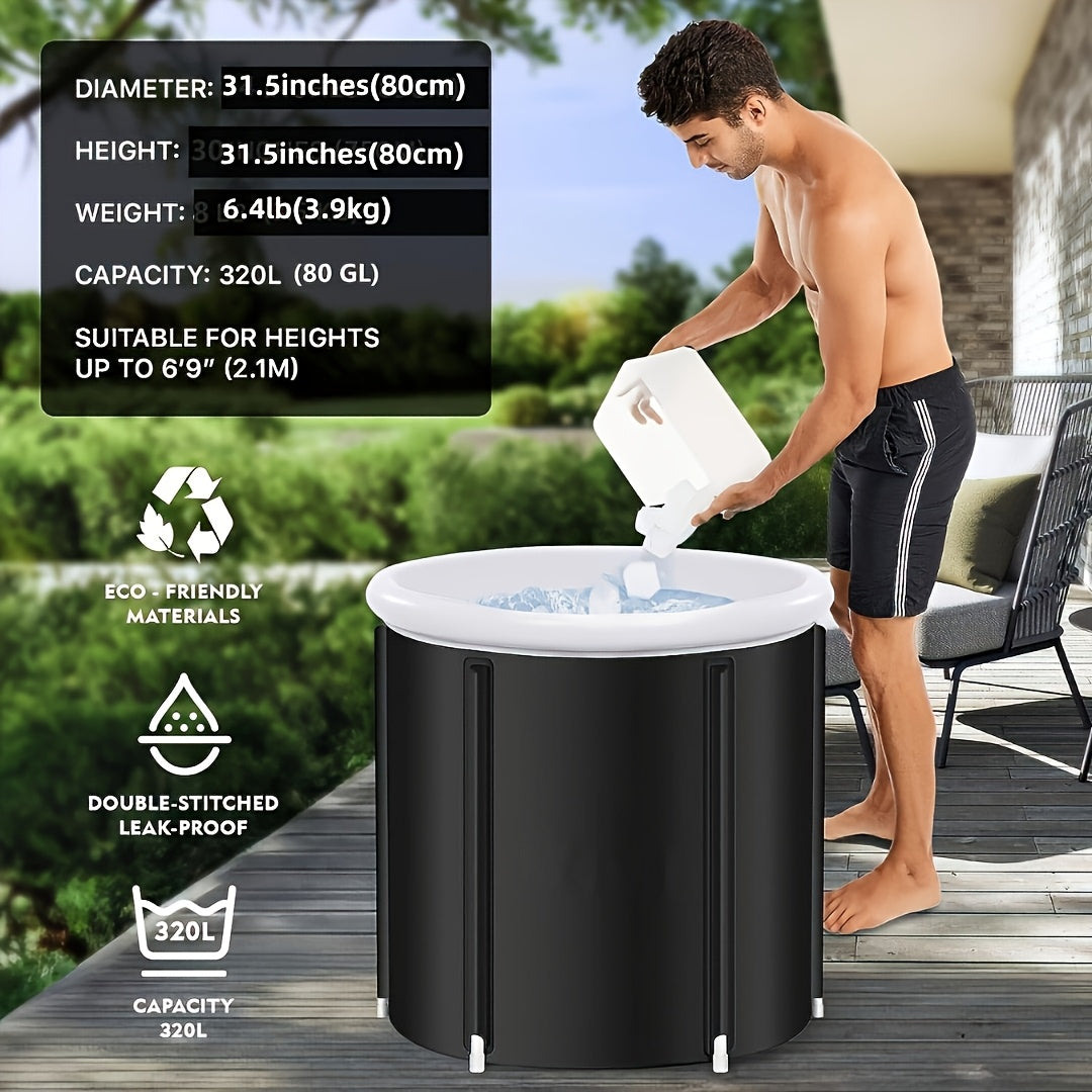 Round Foldable Ice Bath Spa