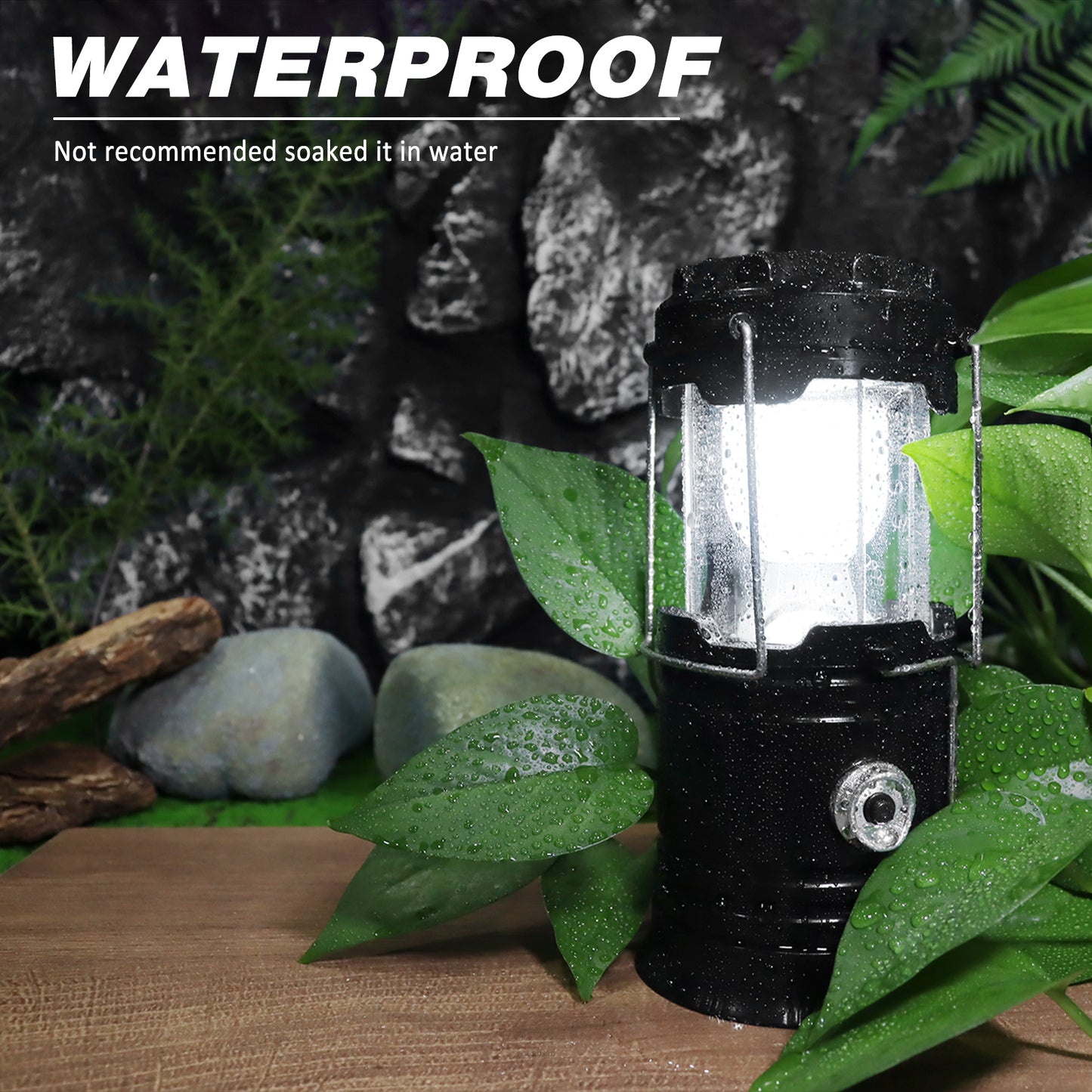 4-Pack Solar Camping Lantern