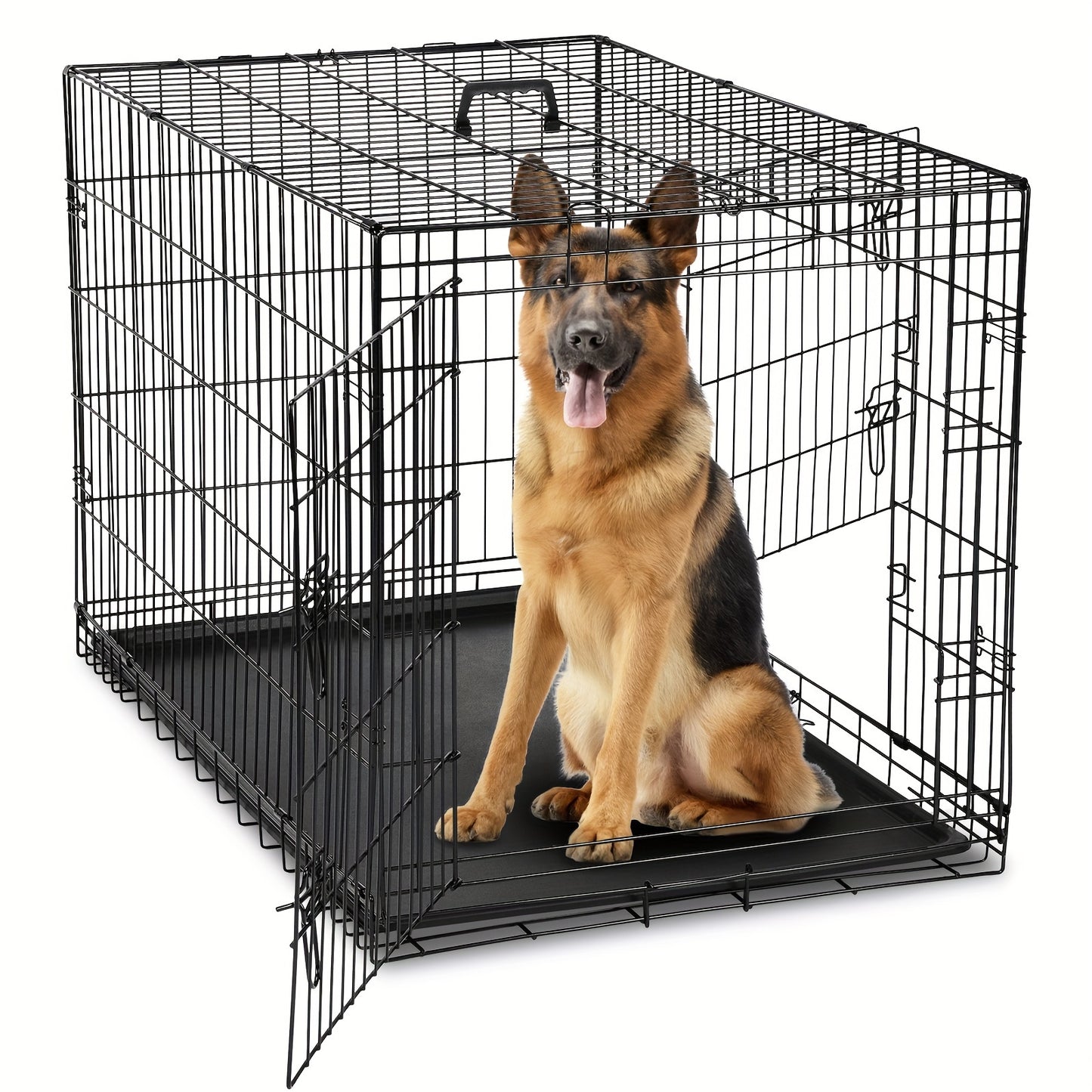 Medium-Sized Folding Dog Crate