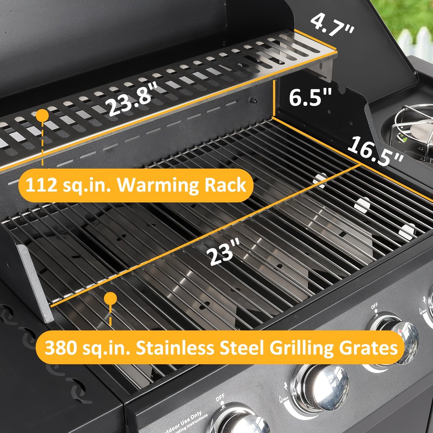 4 Burners Propane Gas Grill