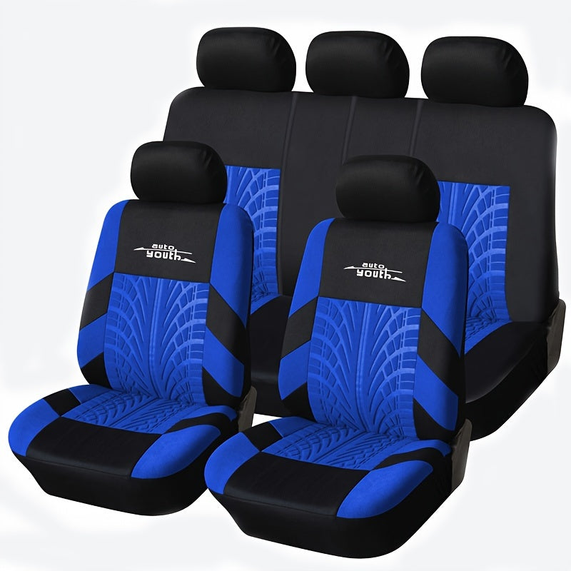 Tire Track Car Seat Covers