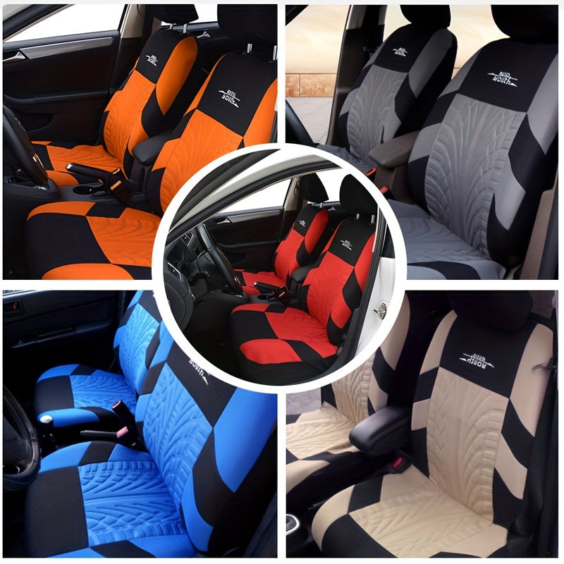 Tire Track Car Seat Covers