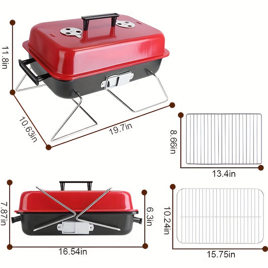 Charcoal Barbecue Grill With Lid