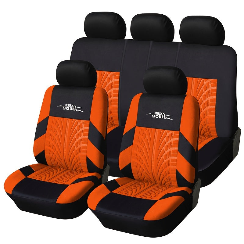 Tire Track Car Seat Covers