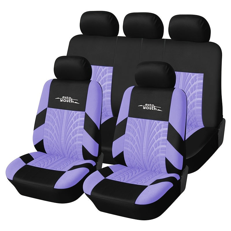 Tire Track Car Seat Covers