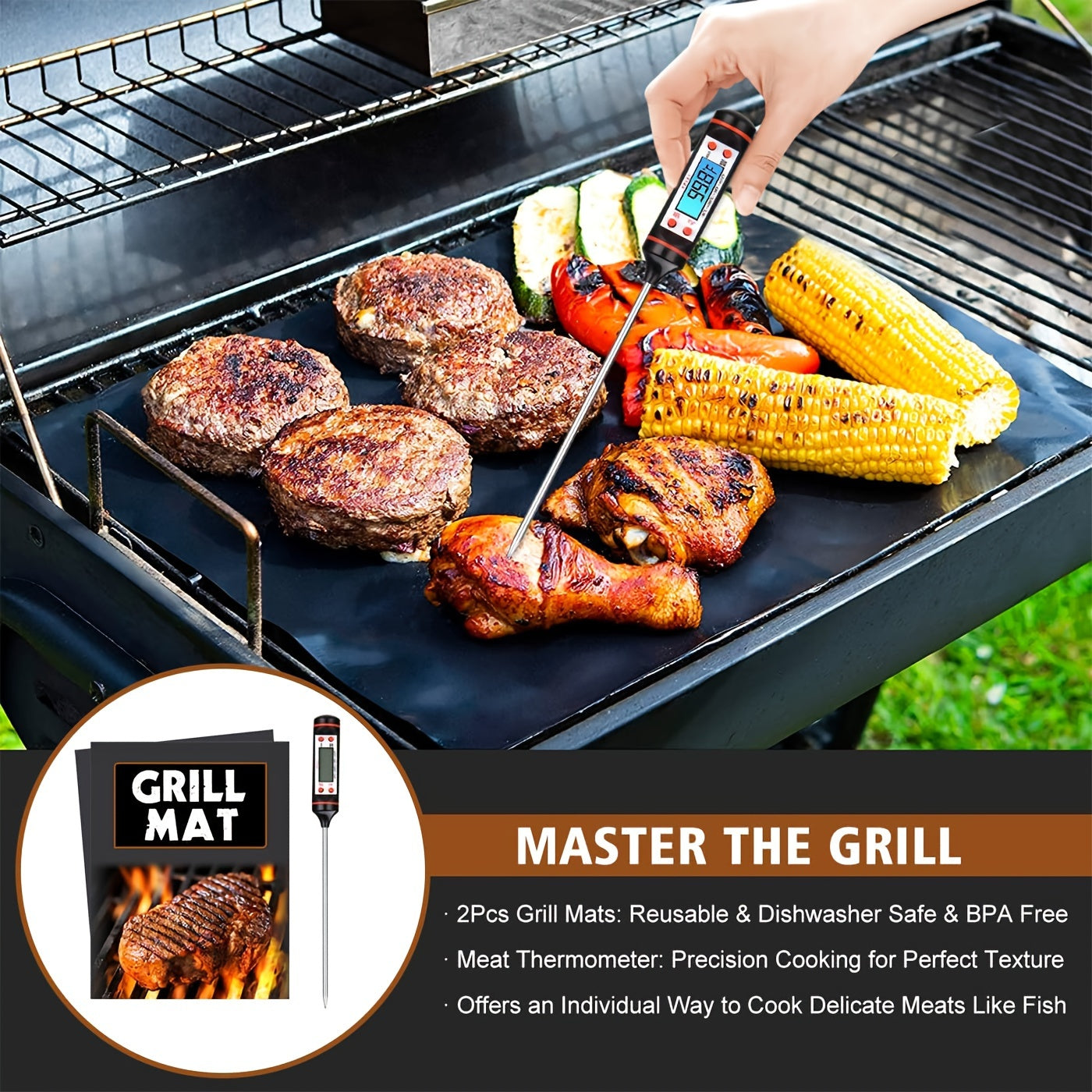 36Pcs Grilling Accessories Kit