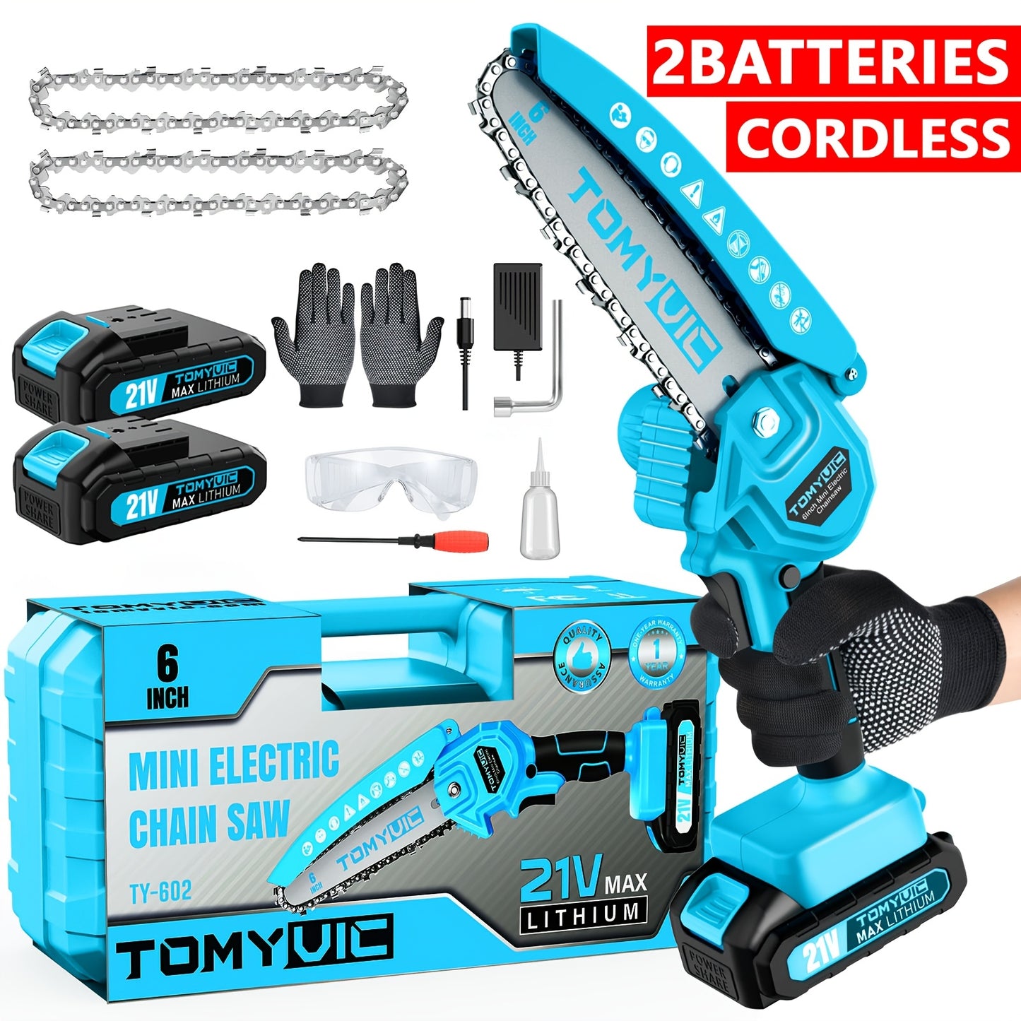 Cordless Electric Mini Chainsaw