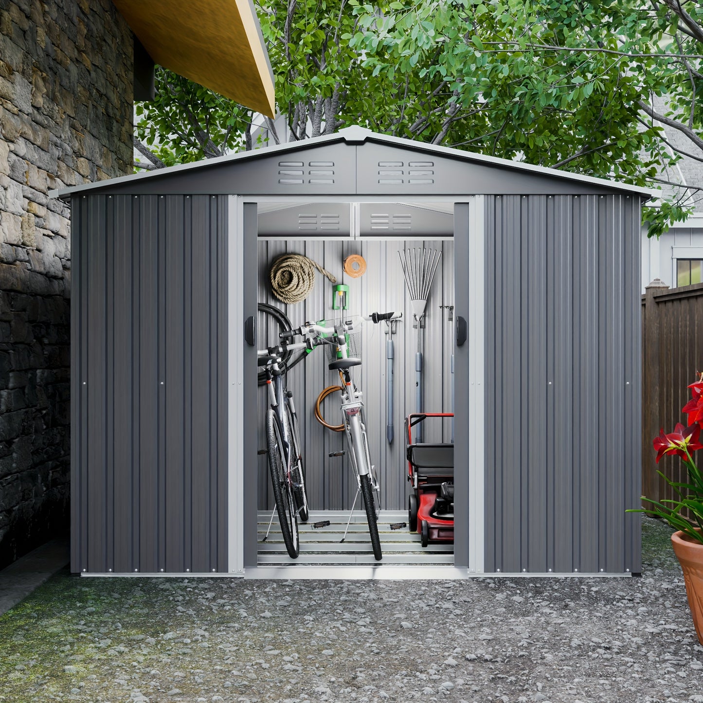 Outdoor Tool Storage Shed