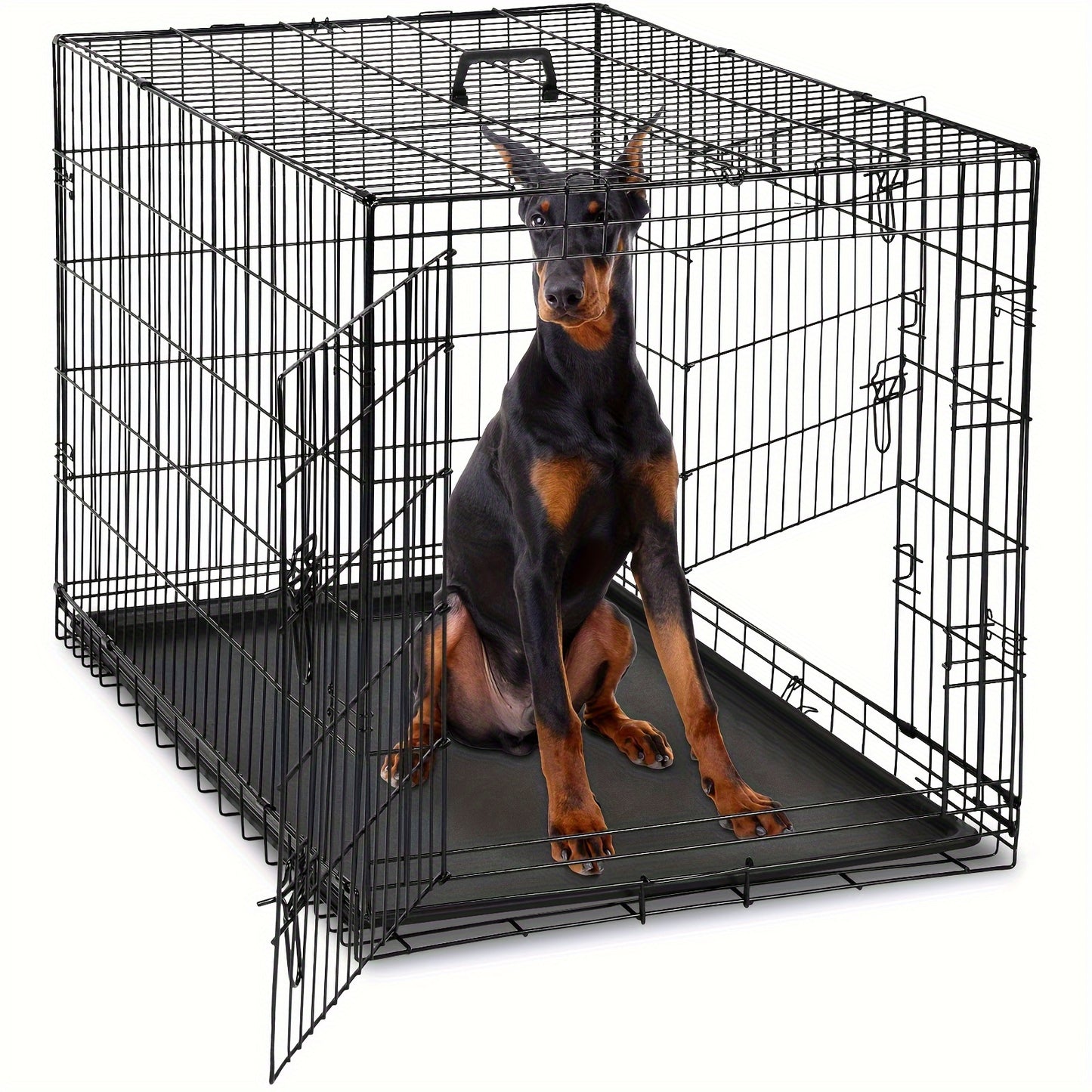 Medium-Sized Folding Dog Crate