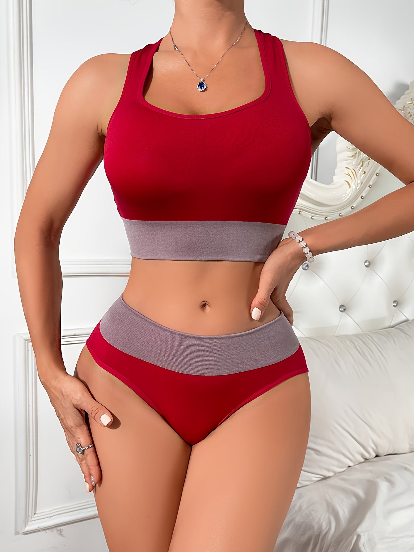 Racer Back Tank Bra& Panties
