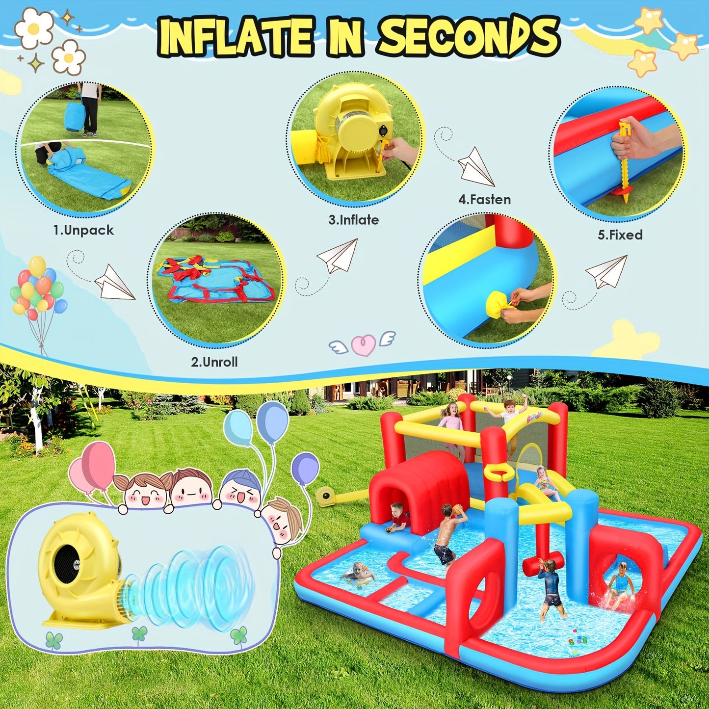 Inflatable Backyard Water Park