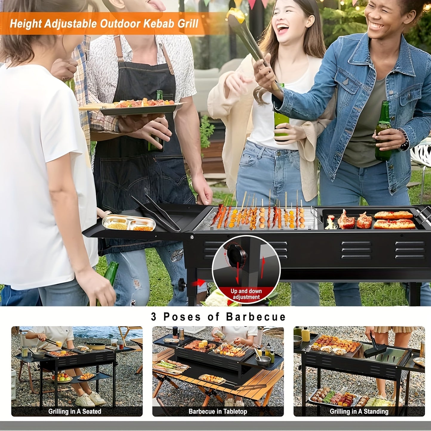 Portable BBQ Grill Master