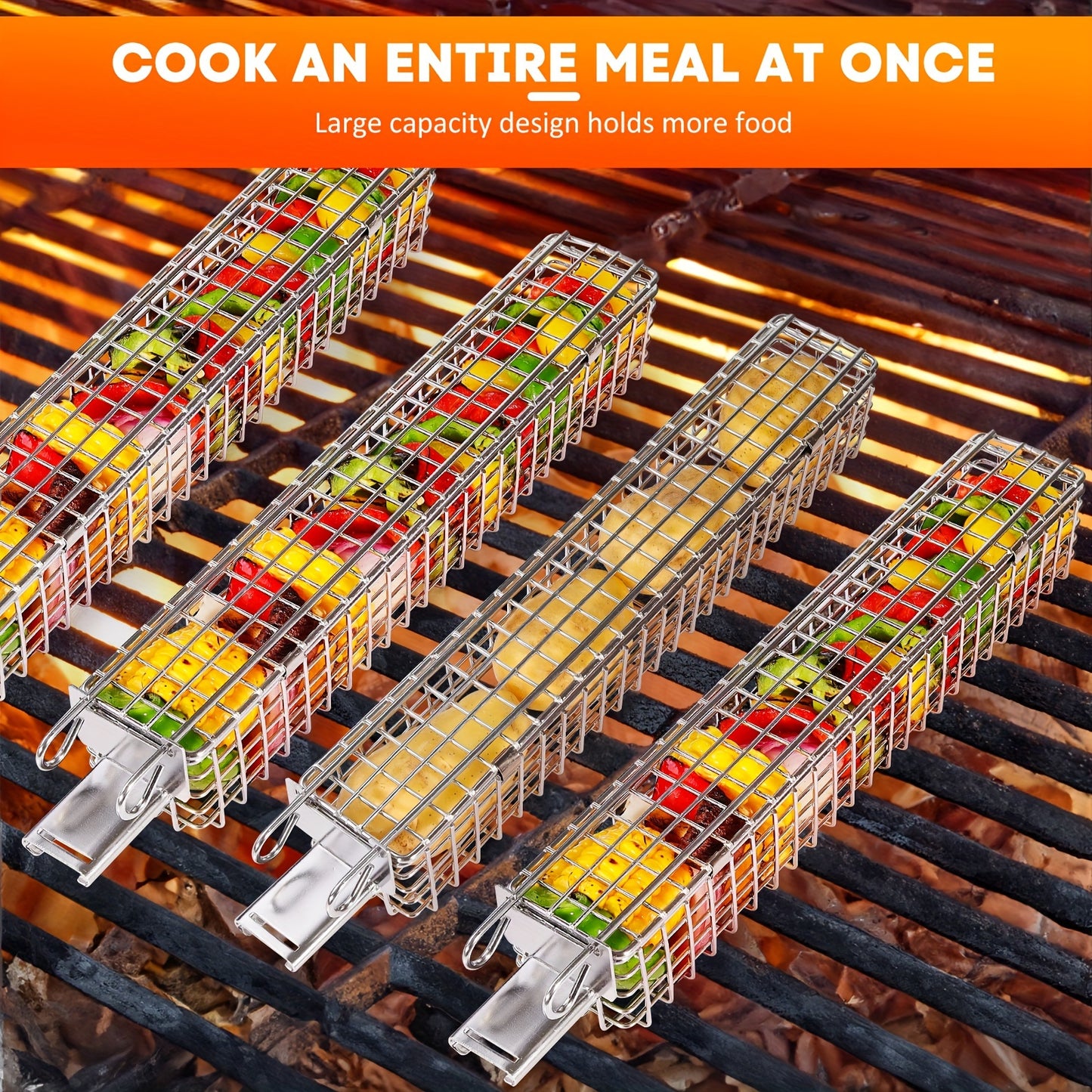 Stainless Steel Grill Basket Set