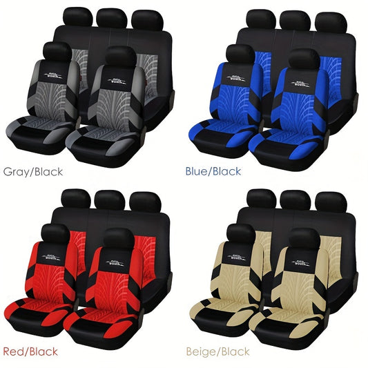 Tire Track Car Seat Covers