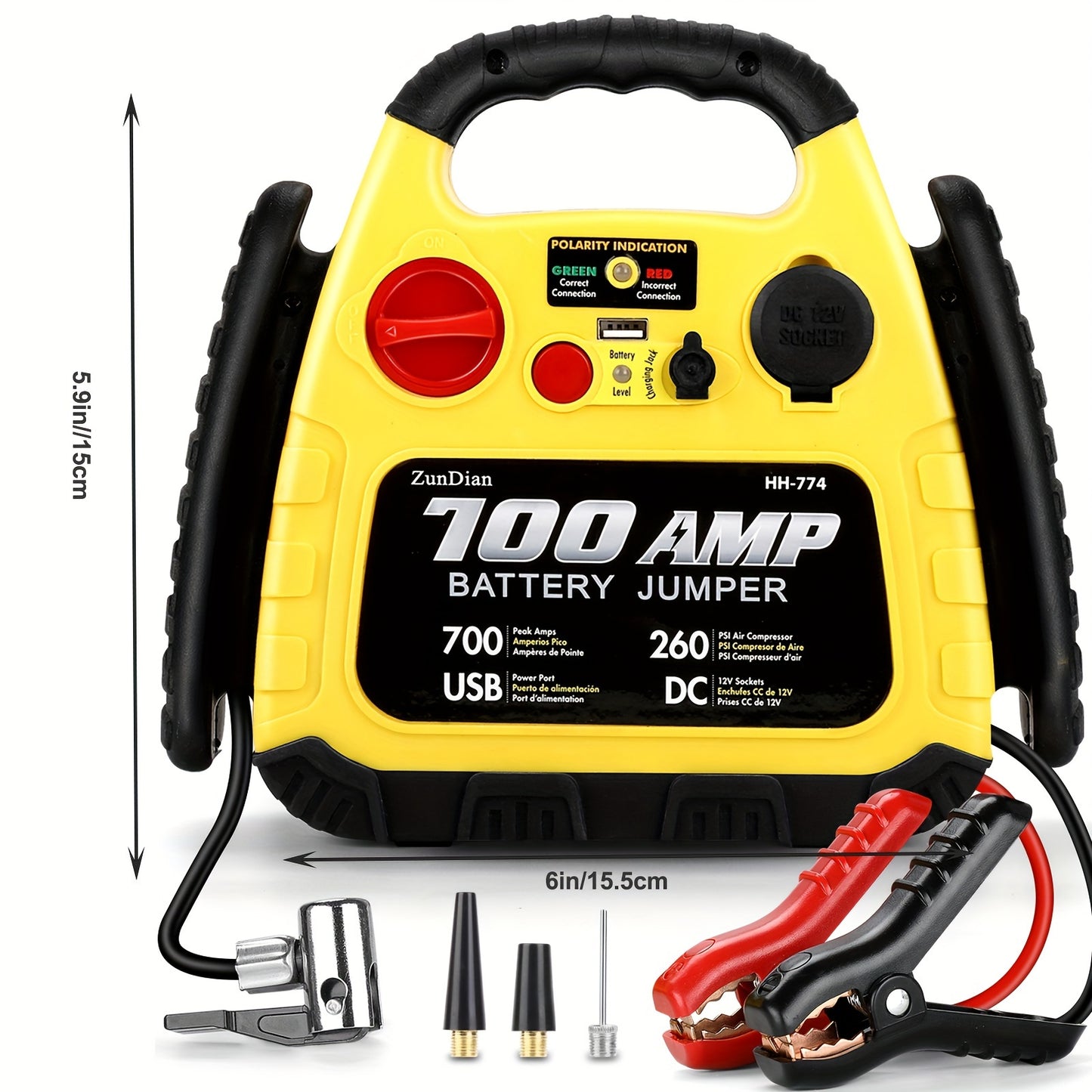 4-in-1 Portable Car Jump Starter