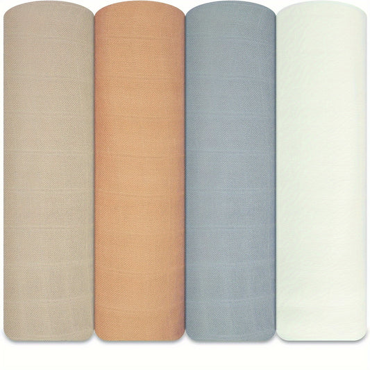 4-Pack Muslin Swaddle Blankets