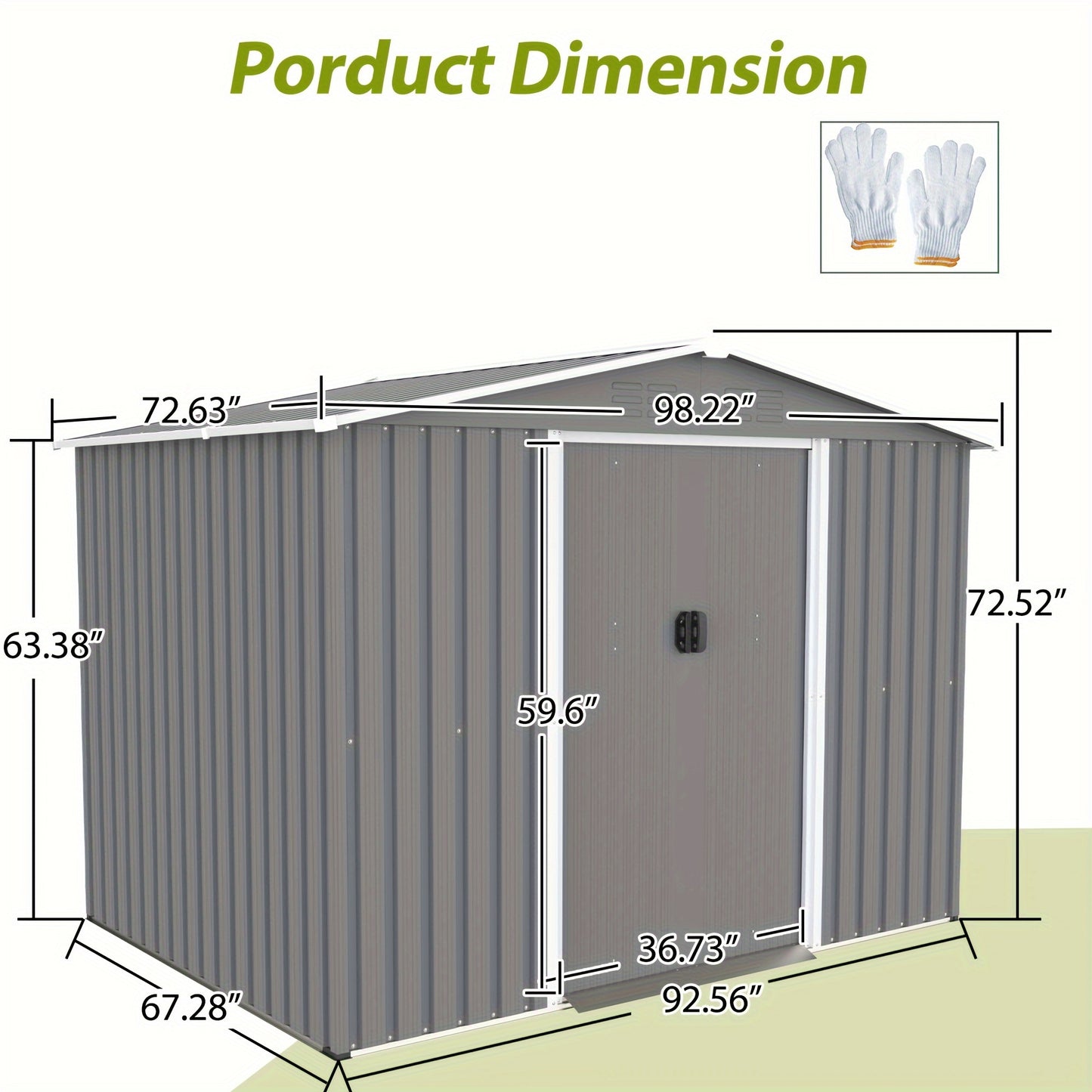 Outdoor Tool Storage Shed