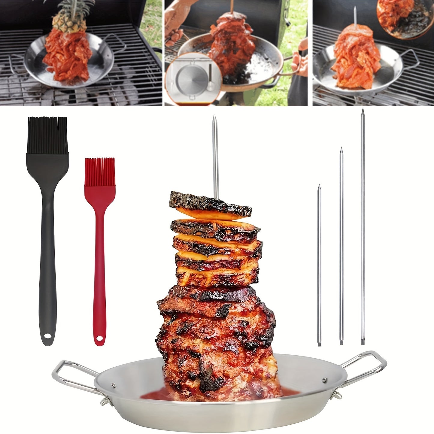 Vertical Bracket Barbecue Tray