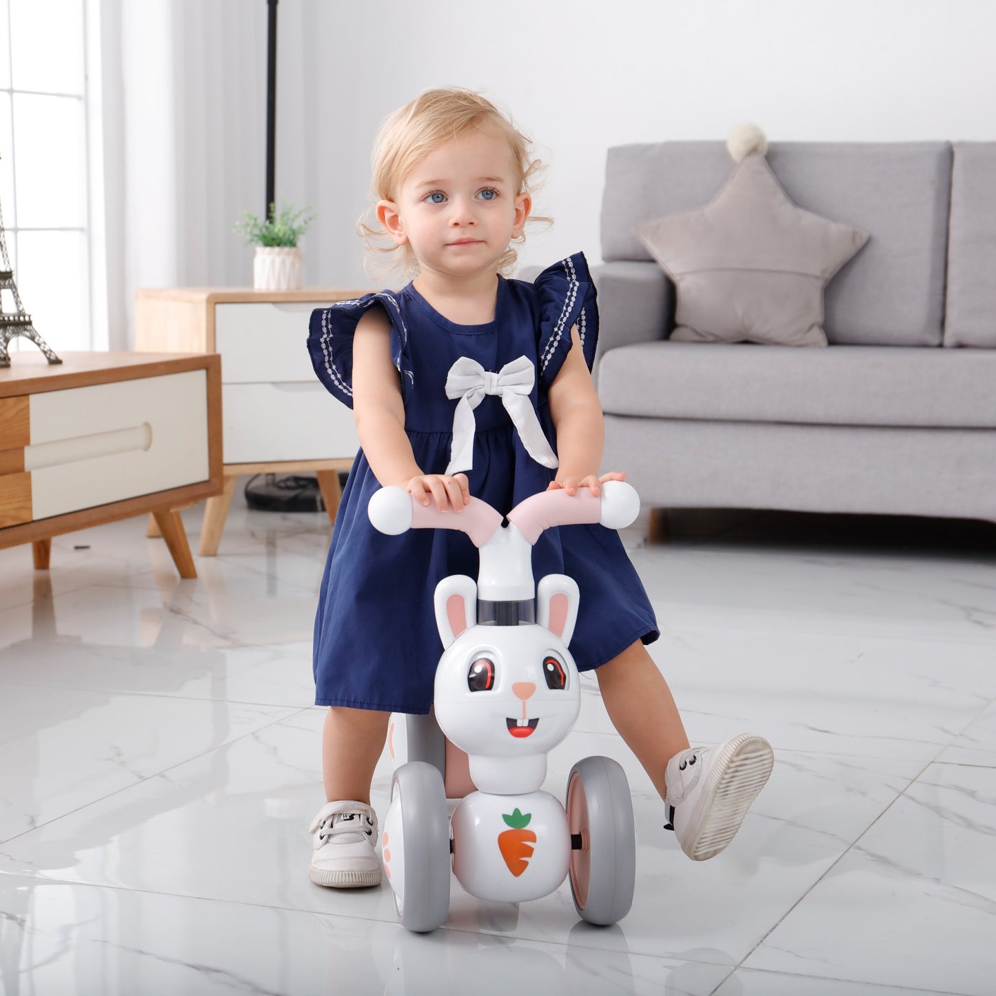 Baby Balance Bike With 4 Wheels