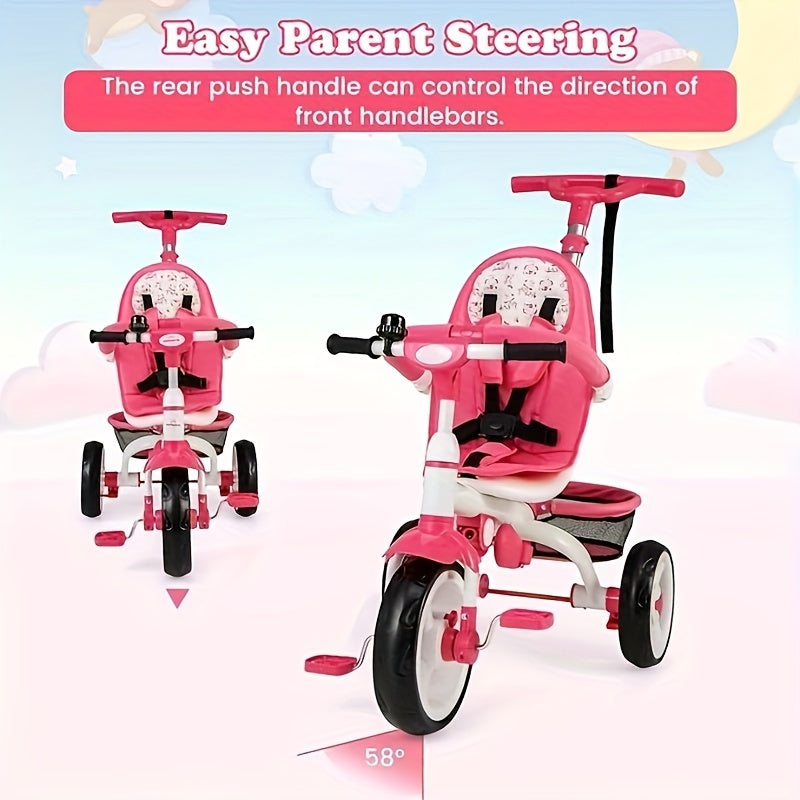 Tricycle, 5 In 1 Baby Stroller Trike