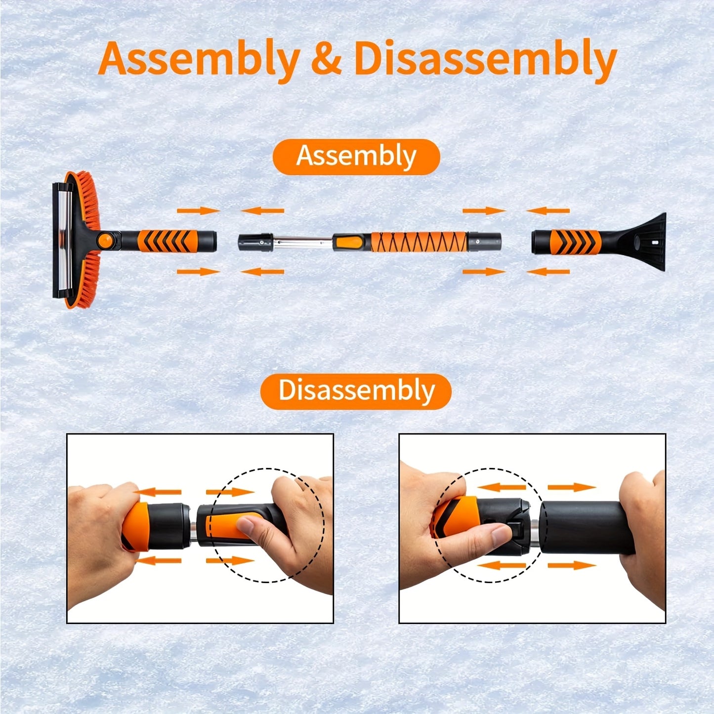 Ice Scraper & Snow Brush Set