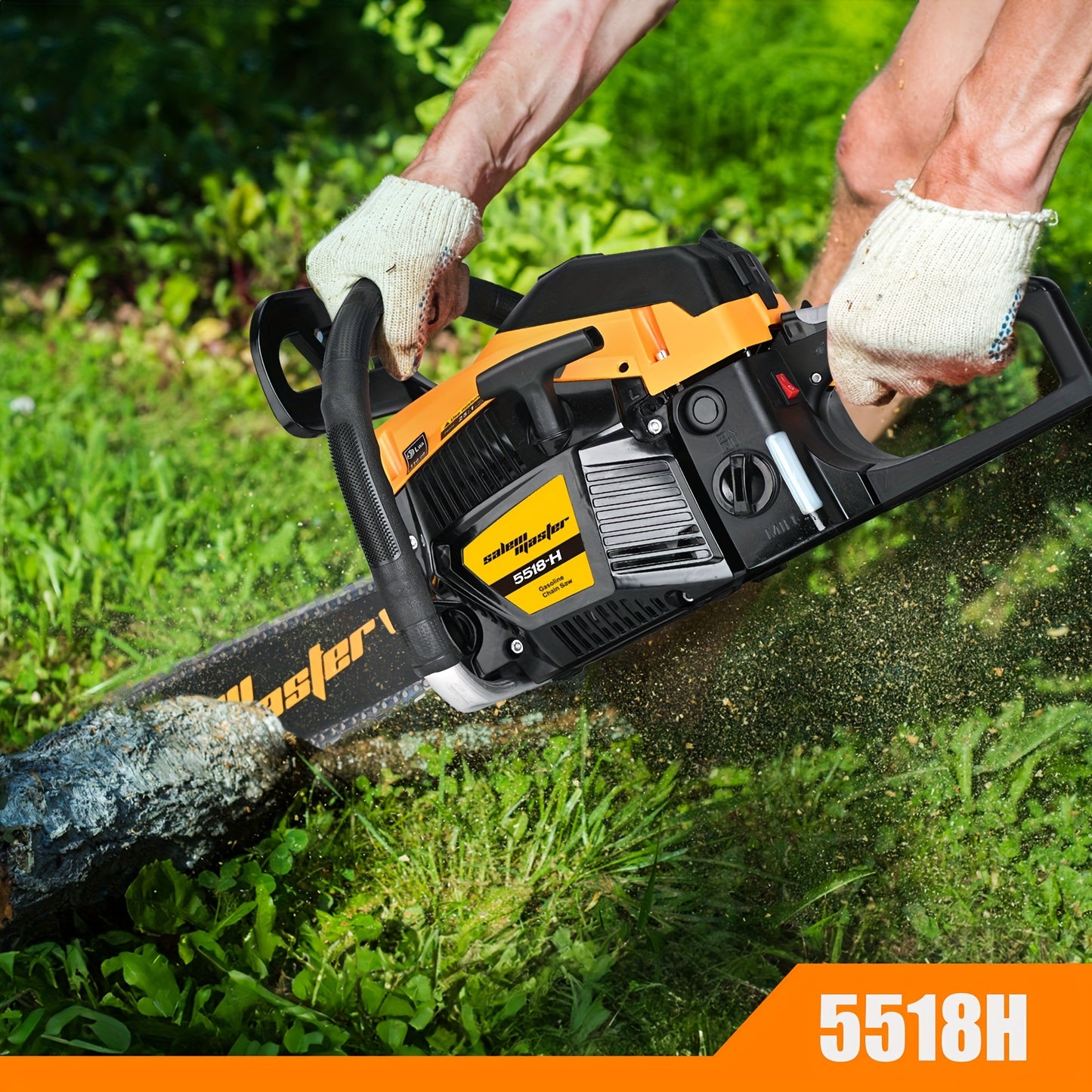 Gas Chainsaw With Dual Throttle