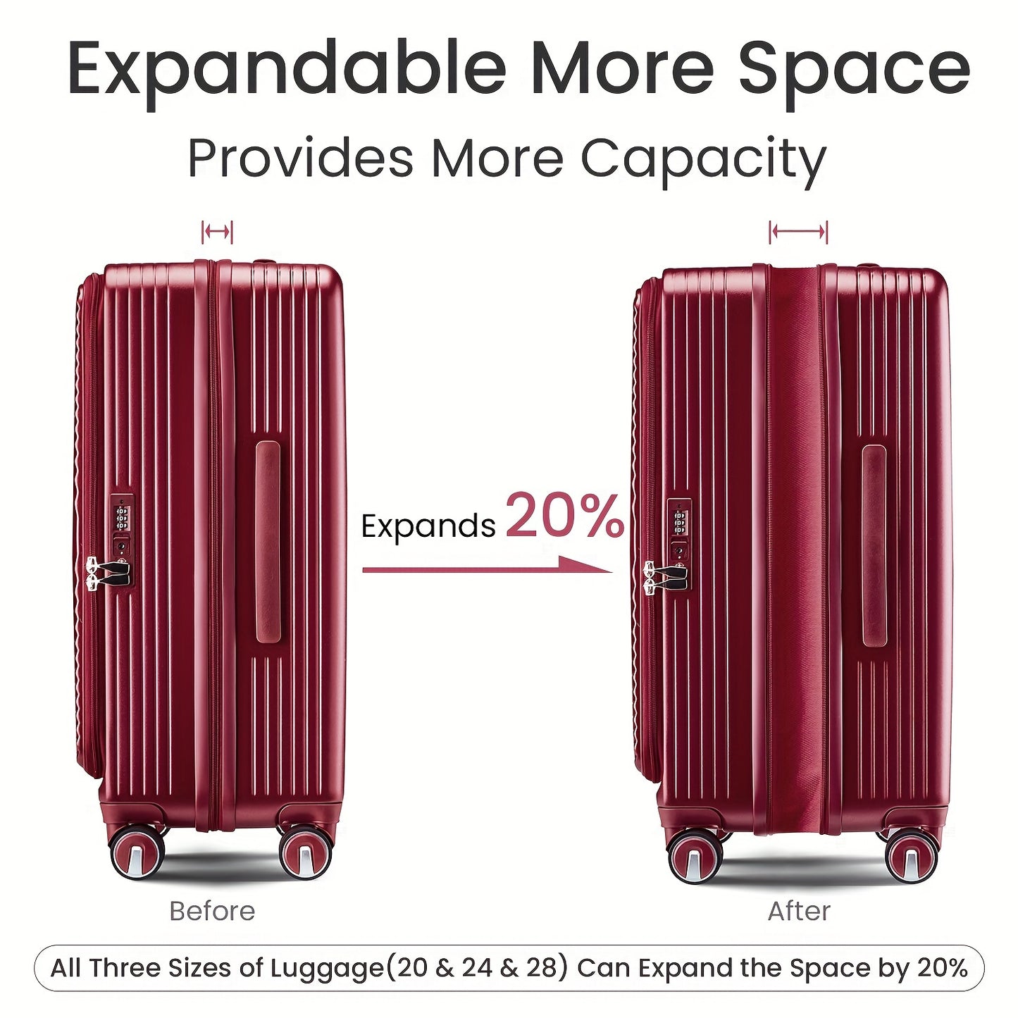 3PC Luggage Sets