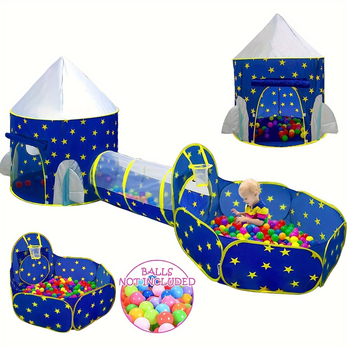 3 In 1 Toddler Tent Crawl Tunnel