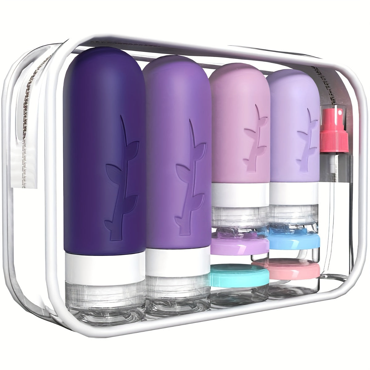 Travel Bottle Set with Storage Bag