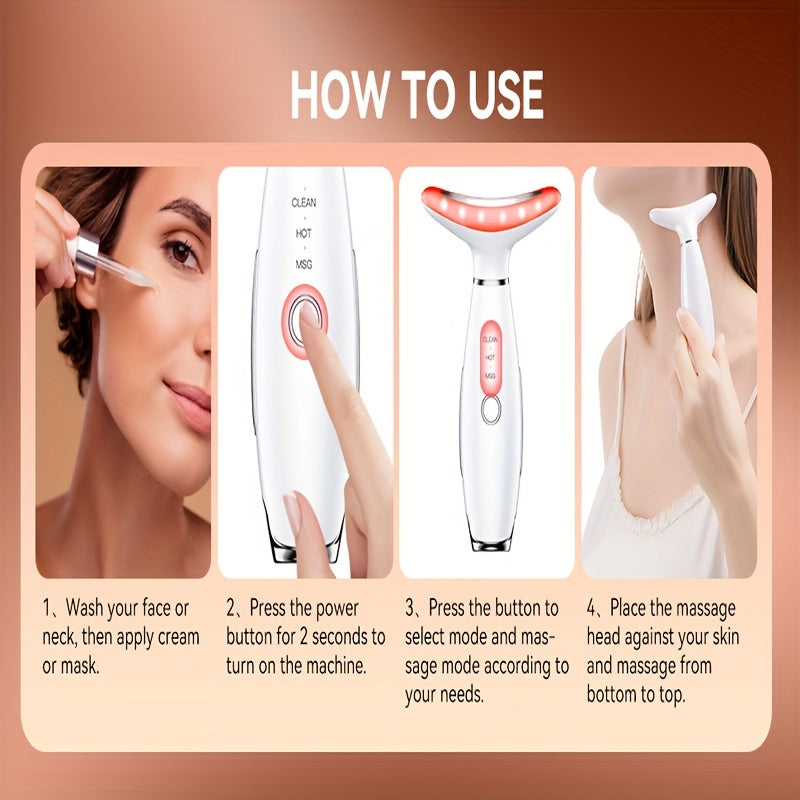 LED Face Lifting Massager Device