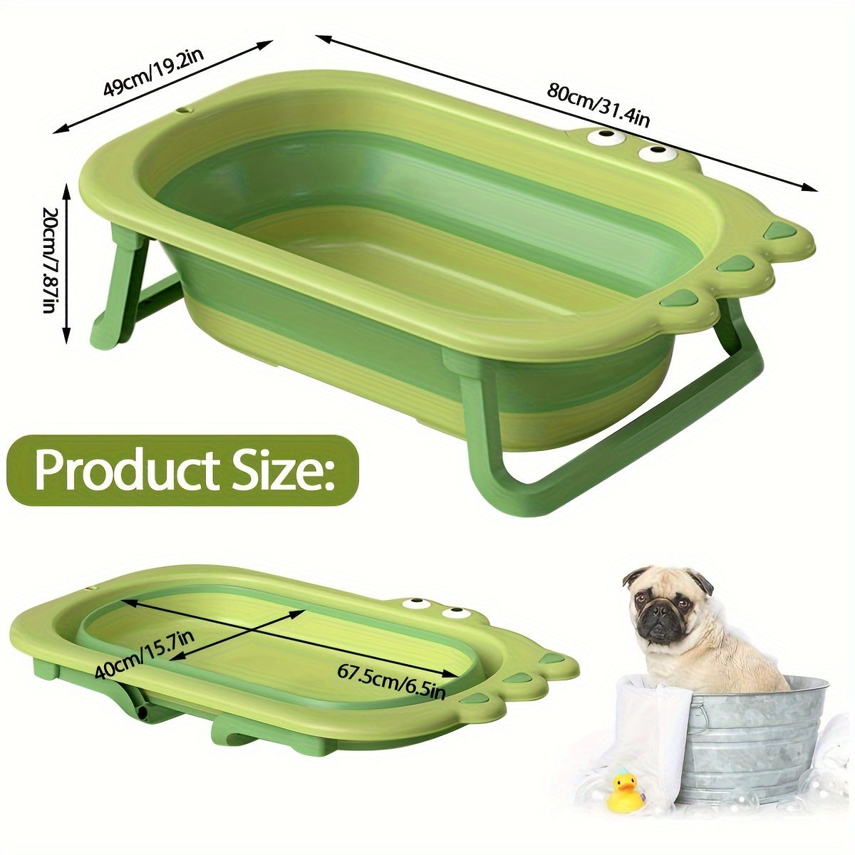 Portable Travel Pet Bath Tub