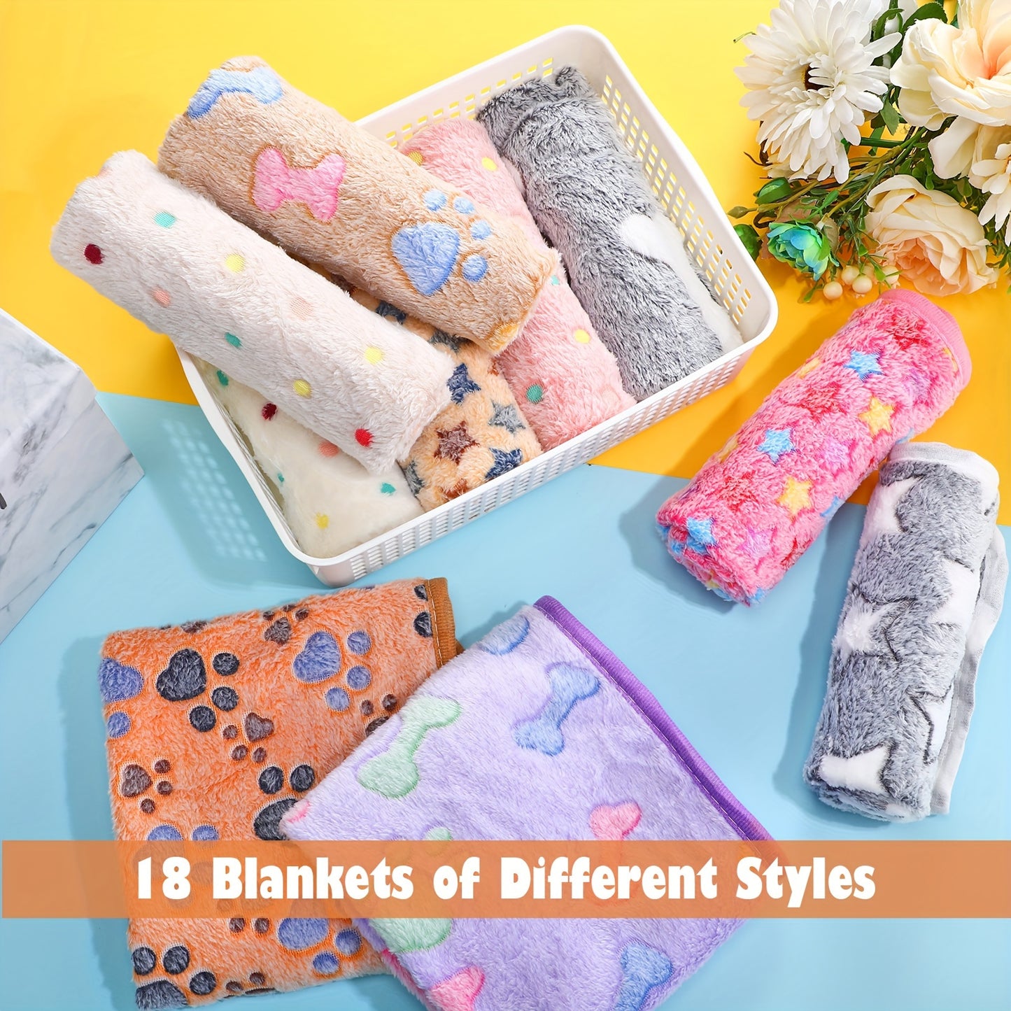 Soft Fleece Pet Bed Blankets