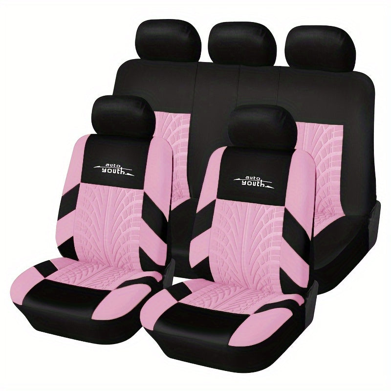 Tire Track Car Seat Covers