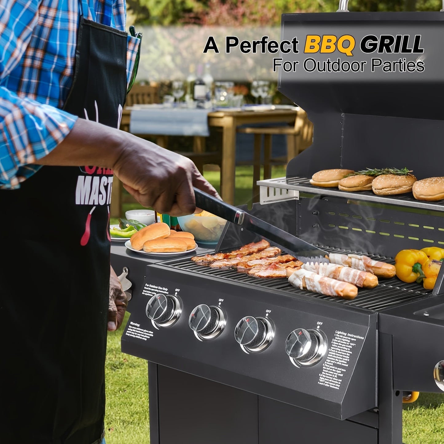 4 Burners Propane Gas Grill