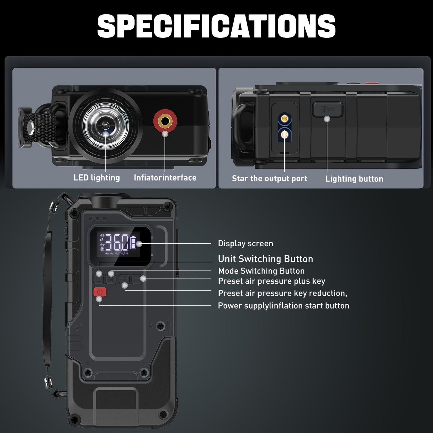 Portable Car Jump Starter