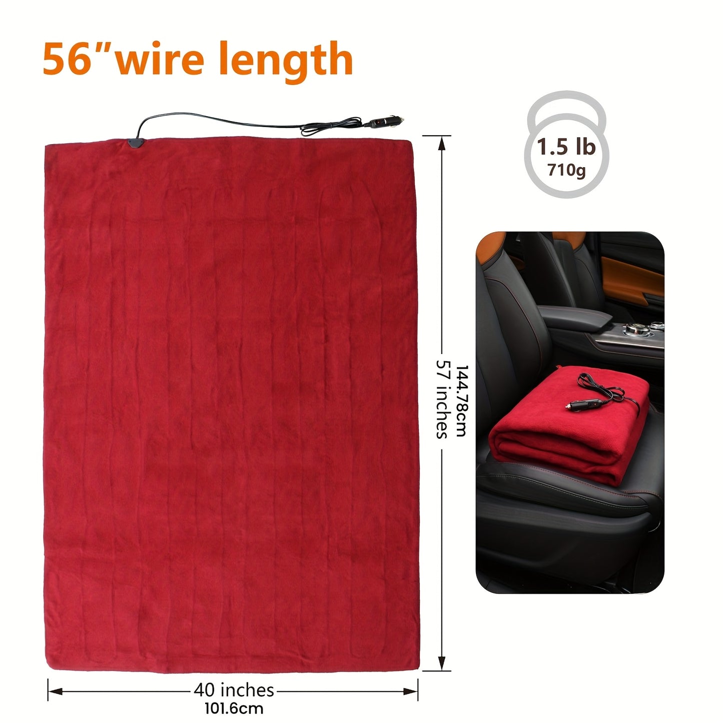 12-Volt Heated Car Blanket