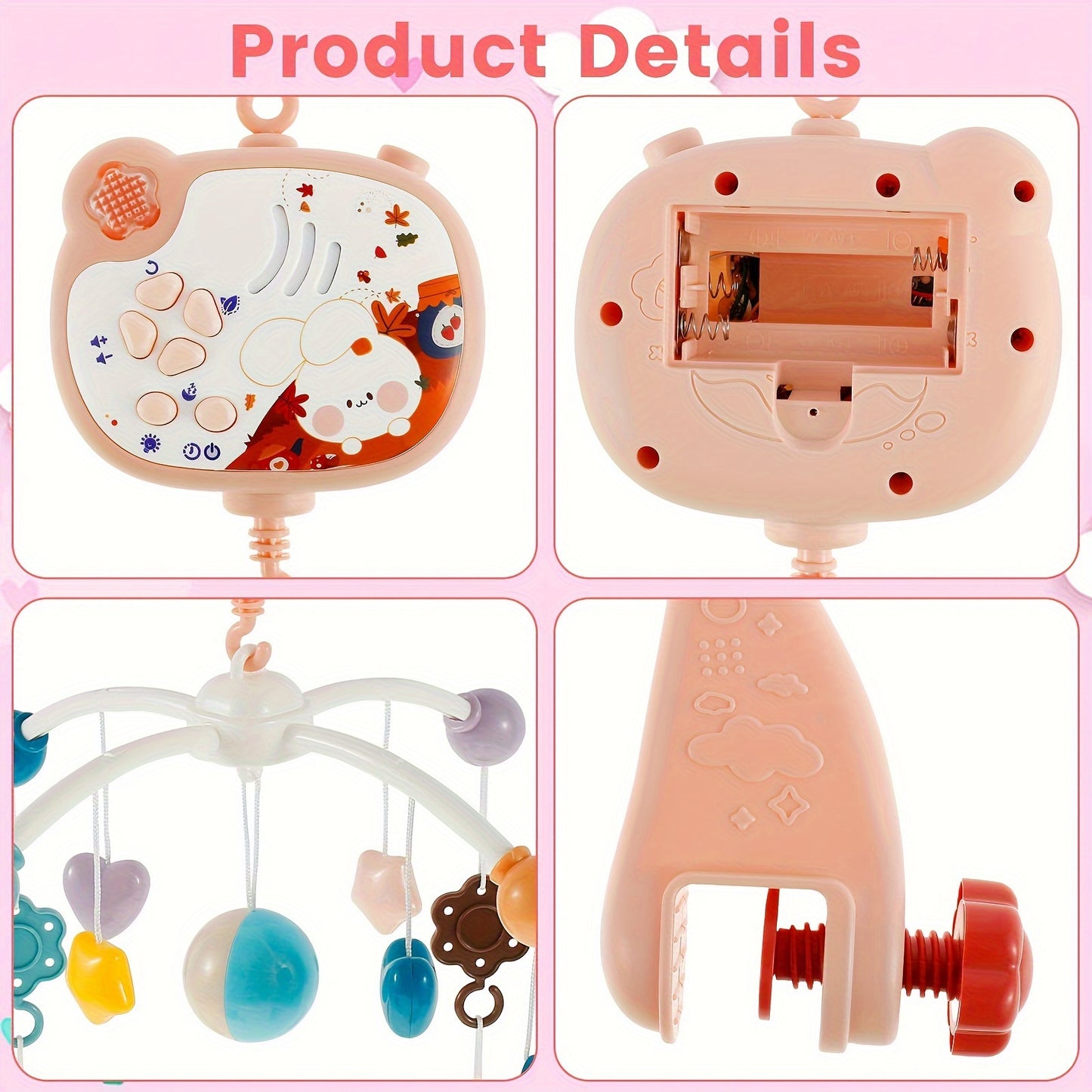 Rotating Music Crib Rattle Toy