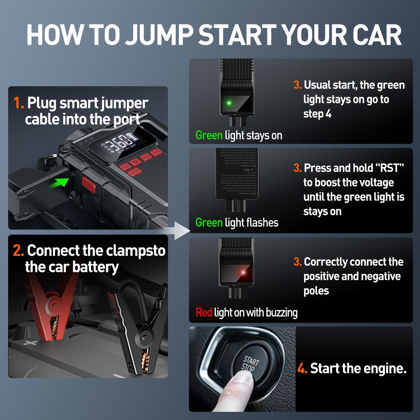 Portable Car Jump Starter