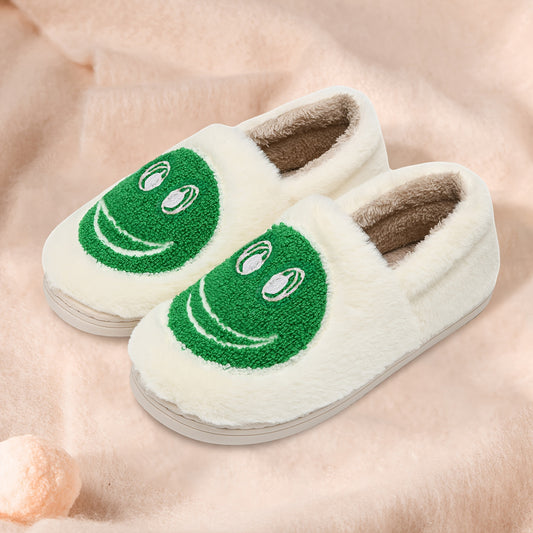 Happy Face Pattern House Shoes