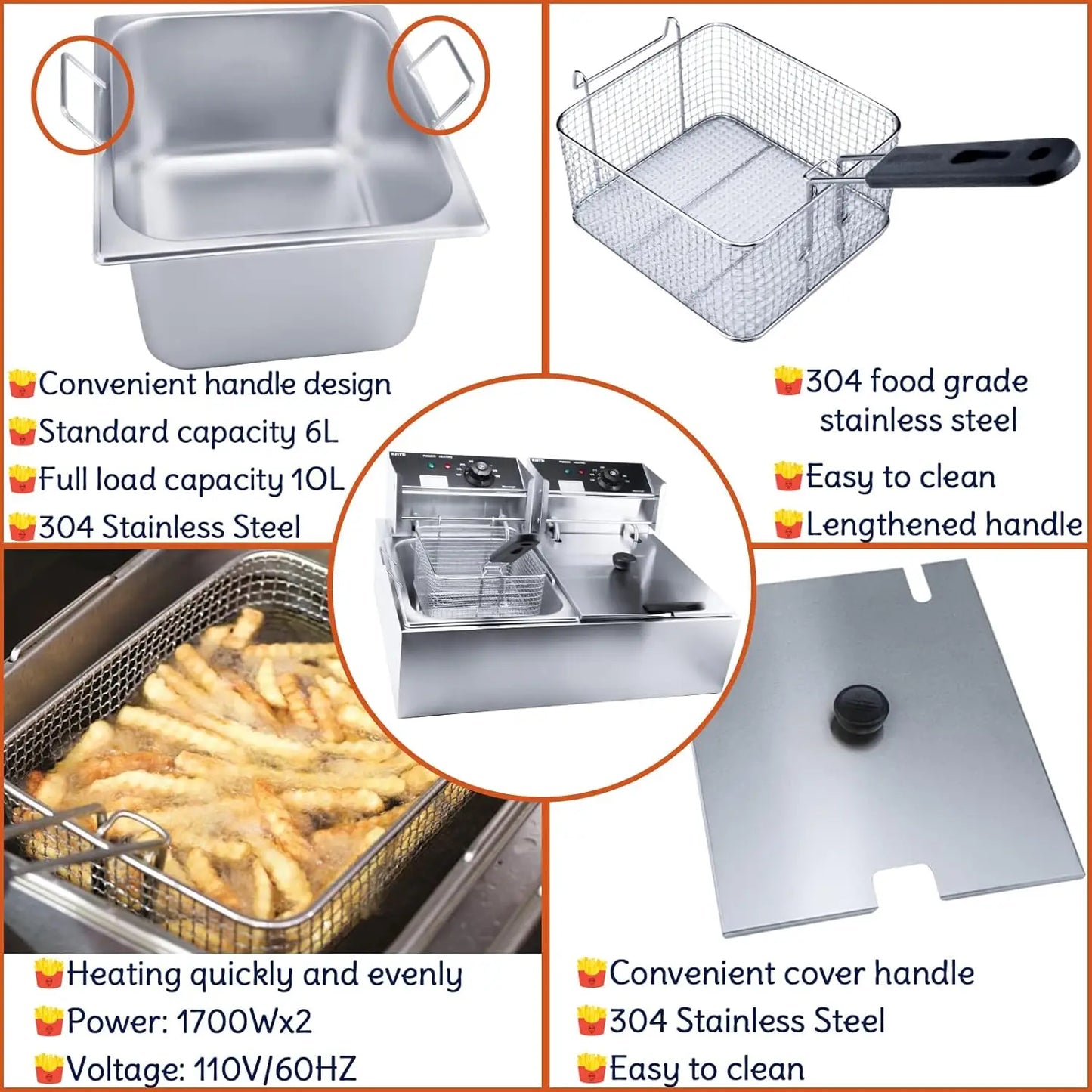 Deep Fryer with Basket