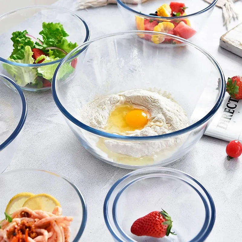 Glass Mixing Bowls with Lids