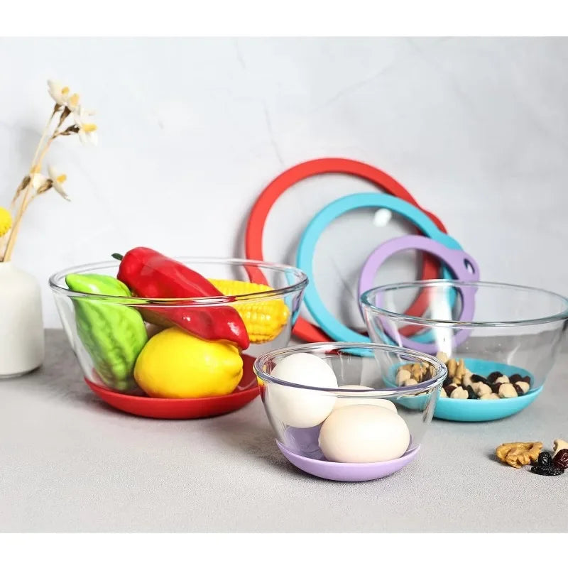 Glass Mixing Bowls HEAVY DUTY