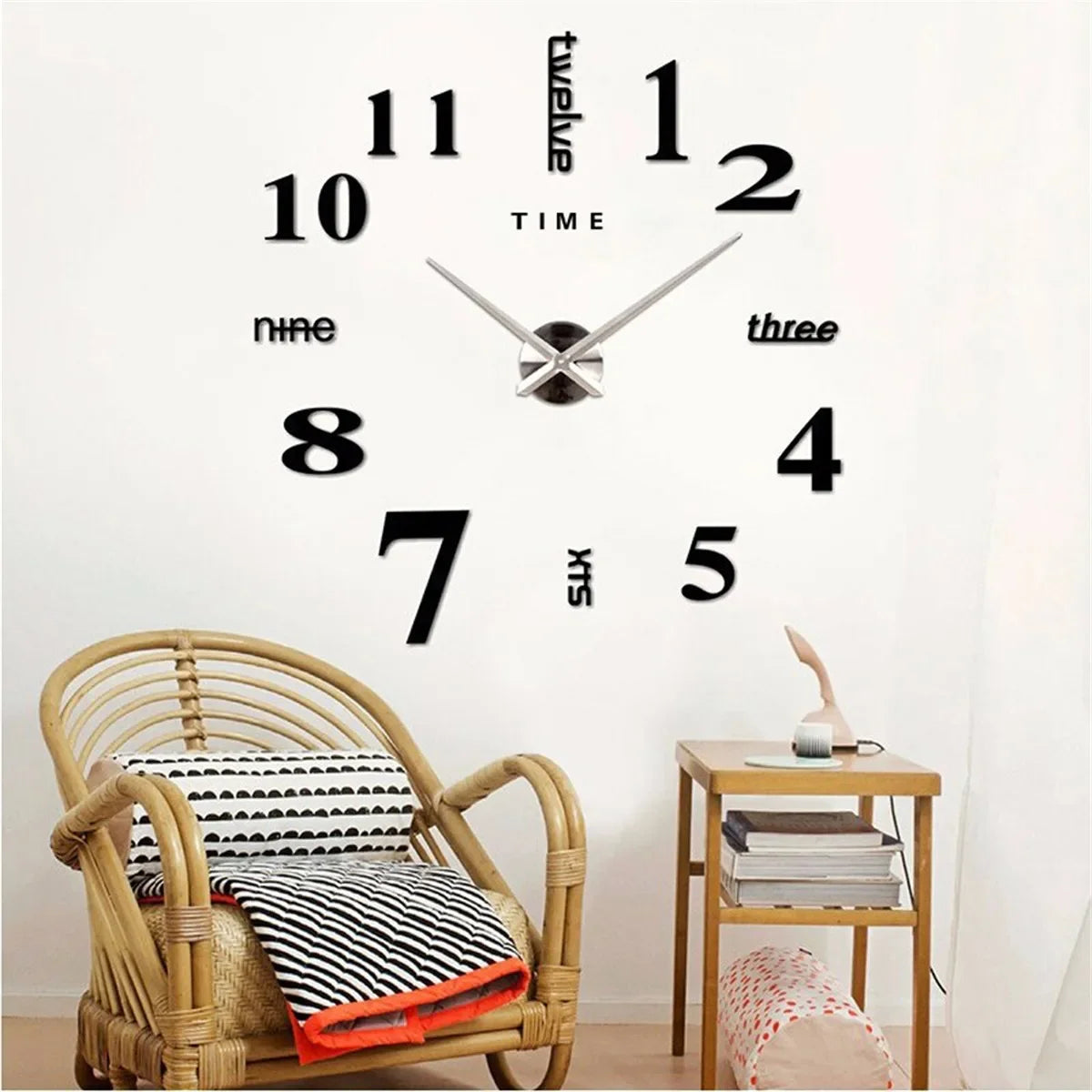 New 3D Wall Clock Mirror