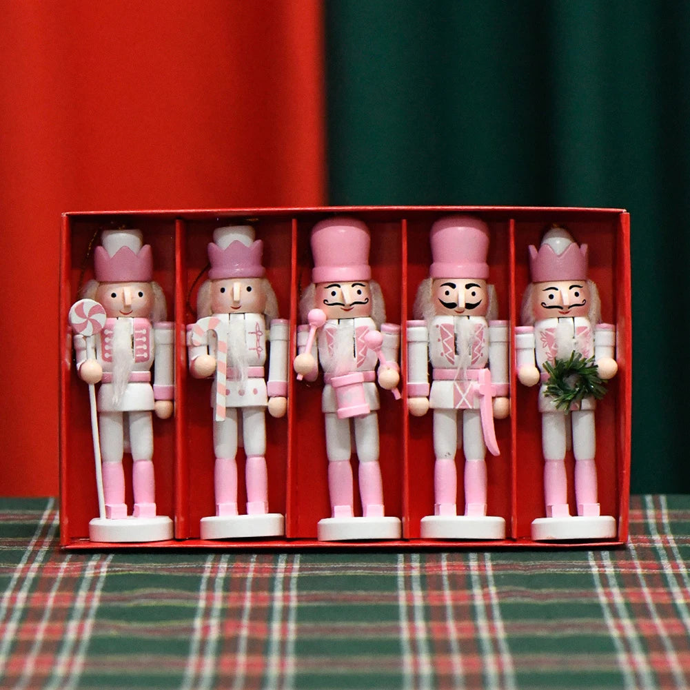 Wooden Pink Nutcrackers Soldier