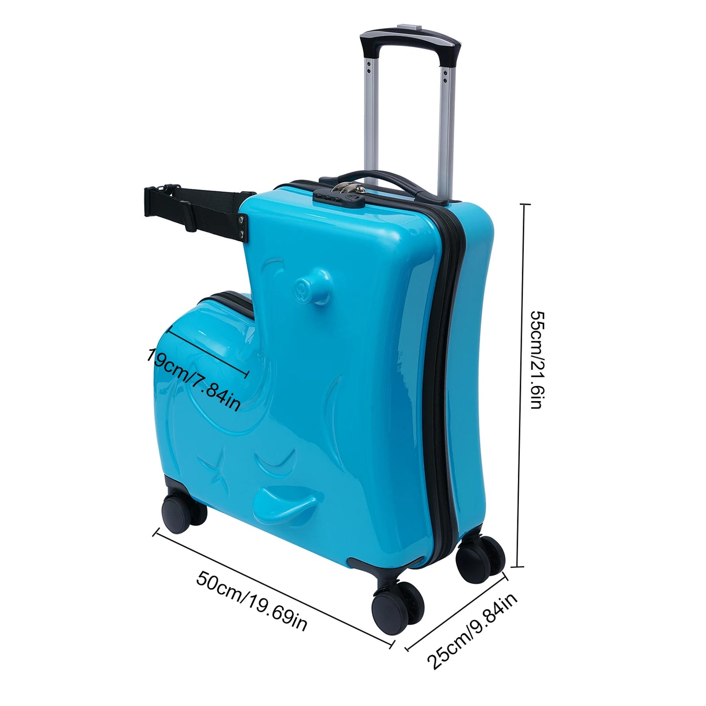 Kids Ride-On Roll Suitcase