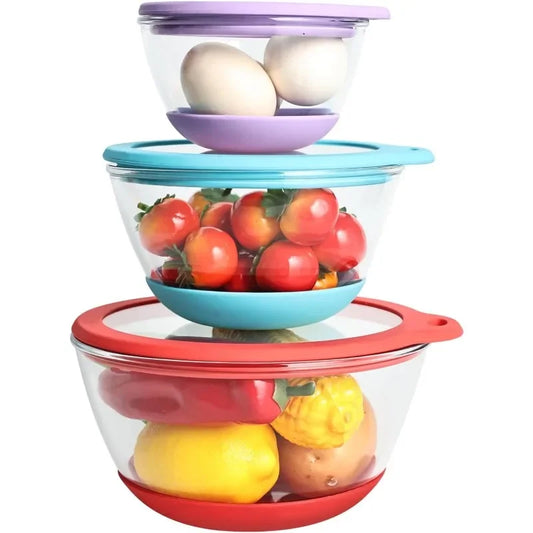 Glass Mixing Bowls HEAVY DUTY