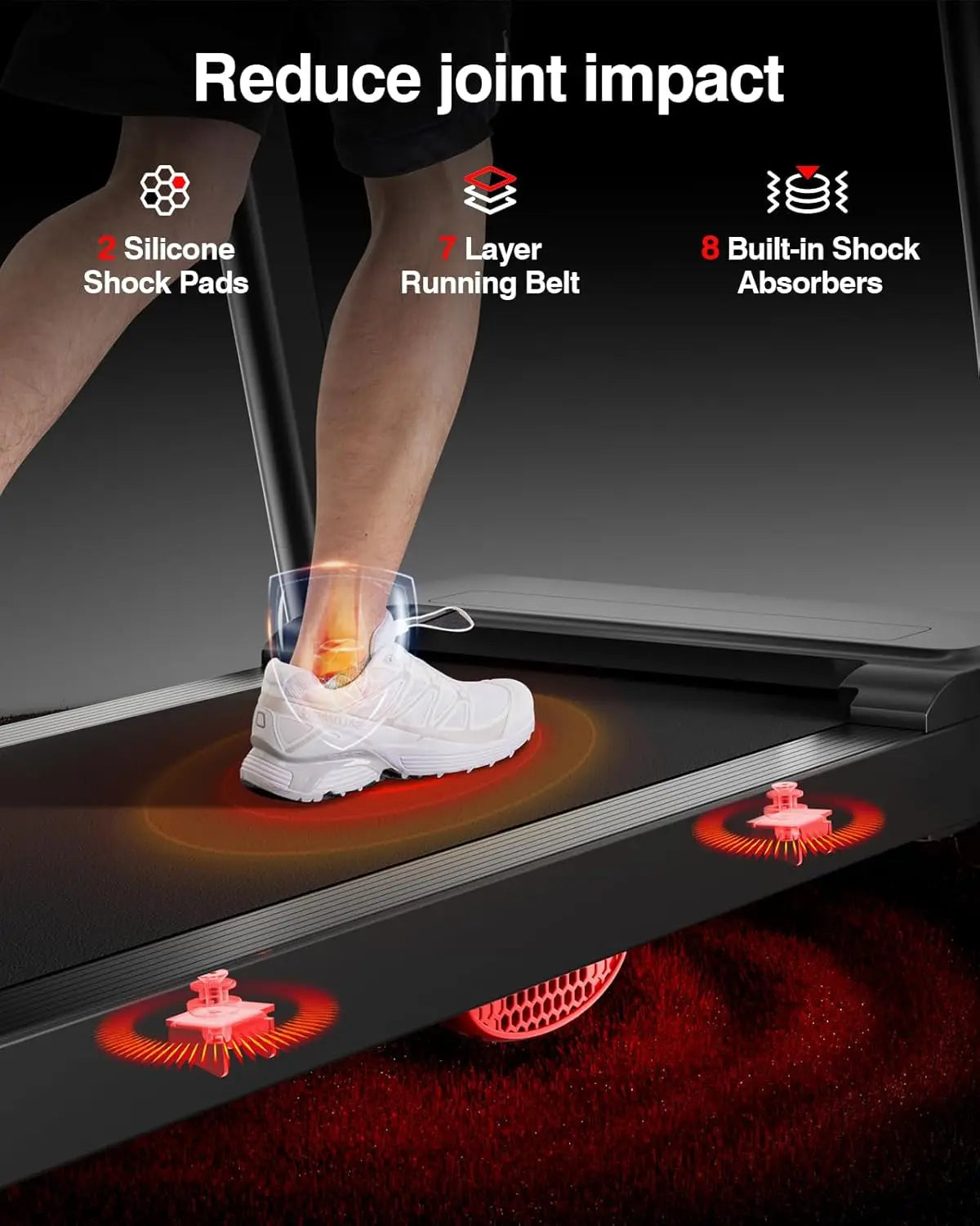 Treadmill with Heart Rate Sensor